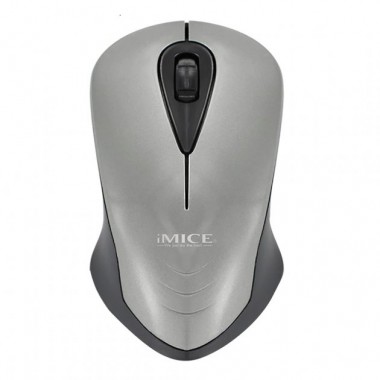 Бездротова комп'ютерна миша iMICE E-2370 Wireless Mouse USB оптична для ноутбука та комп'ютера 3 кнопки роздільна здатність 1600 DPI Сіра (48856)