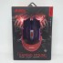 Игровая проводная компьютерная мышь JEDEL GM740 Gaming Mouse оптическая для компьютера и ноутбука USB с подсветкой 3200dpi Чёрная с красным (47165)