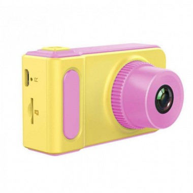 Детский цифровой фотоаппарат Smart Kids Camera V7 Розовый интерактивная игрушка для фото и записи видео с дисплеем и зарядкой от USB