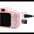 Детский цифровой фотоаппарат Kids Camera GM14 интерактивная игрушка для фото и записи видео Full HD с 2" дисплеем и зарядкой от USB Розовый