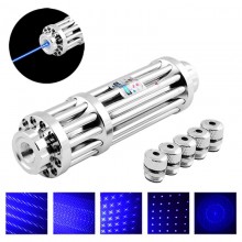 Мощнейшая лазерная указка Laser YX-B017 Blue 50000 mW аккумуляторный лазер с видимым синим лучом 5 насадок Мощнейшая лазерная указка Laser YX-B017 Blue 50000 mW аккумуляторный лазер с видимым синим лучом 5 насадок