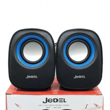 Колонки для компьютера и ноутбука JEDEL JD-M600 компьютерная акустика на 6 Вт Mini-jack 3.5 мм питание от USB регулятор громкости Черные с синим Колонки для компьютера и ноутбука JEDEL JD-M600 компьютерная акустика на 6 Вт Mini-jack 3.5 мм питание от USB регулятор громкости Черные с синим