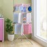 Сушилка для белья напольная вертикальная Aidesen Launder Dryer Розовая складная сушка для вещей в 3 яруса с прищепками на балкон в комнату или ванную