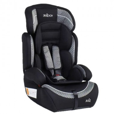 Автокресло детское и бустер 2 в 1 JOY 57893 9-36 кг Grey/Black для детей с 9 месяцев до 12 лет со съемным вкладышем для малышей и откидной спинкой на 180°