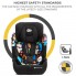 Автокресло детское Kinderkraft Comfort Up i-Size Happy Shapes для детей с 15 месяцев до 12 лет со съемным модульным вкладышем для малышей