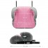 Автокресло Kinderkraft i-Boost I-Size Pink автомобильный бустер для детей ростом 135-150 см с подлокотниками и креплением Isofix