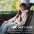 Автокресло Kinderkraft i-Boost I-Size Pink автомобильный бустер для детей ростом 135-150 см с подлокотниками и креплением Isofix