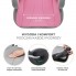 Автокресло Kinderkraft i-Boost I-Size Pink автомобильный бустер для детей ростом 135-150 см с подлокотниками и креплением Isofix
