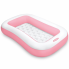 Бассейн надувной детский Intex 58423 NP Pink для детей от 2 лет виниловый 166 х 100 х 25 см объём 90 л для дачи и отдыха во дворе