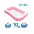 Бассейн надувной детский Intex 58423 NP Pink для детей от 2 лет виниловый 166 х 100 х 25 см объём 90 л для дачи и отдыха во дворе