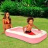 Бассейн надувной детский Intex 58423 NP Pink для детей от 2 лет виниловый 166 х 100 х 25 см объём 90 л для дачи и отдыха во дворе