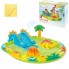 Надувной игровой центр Intex 57166NP Little Dino для детей с горкой, бассейном и распылителем