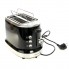 Тостер электрический Silver Crest STD 950 A1 Черный для дома и офиса на 950 Вт 6 степеней обжаривания хлеба функция разморозки и подогрева + подставка для булочек