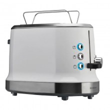 Тостер электрический Silver Crest STD 950 A1 Белый для дома и офиса на 950 Вт 6 степеней обжаривания хлеба функция разморозки и подогрева + подставка для булочек
