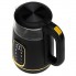 Чайник электрический стеклянный Adler AD 1305 Black-Gold 2.2 кВт дисковый с контролем температуры и LED дисплеем 1,7 л