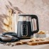 Чайник электрический стеклянный Adler AD 1305 Black-Gold 2.2 кВт дисковый с контролем температуры и LED дисплеем 1,7 л