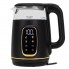 Чайник электрический стеклянный Adler AD 1305 Black-Gold 2.2 кВт дисковый с контролем температуры и LED дисплеем 1,7 л