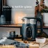 Чайник электрический стеклянный Adler AD 1305 Black-Gold 2.2 кВт дисковый с контролем температуры и LED дисплеем 1,7 л