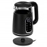 Чайник электрический стеклянный Adler AD 1305 Black-Silver 2.2 кВт дисковый с контролем температуры и LED дисплеем 1,7 л