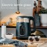 Чайник электрический стеклянный Adler AD 1305 Black-Silver 2.2 кВт дисковый с контролем температуры и LED дисплеем 1,7 л