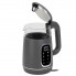Чайник електричний скляний Adler AD 1305 Grey-Silver 2.2 кВт дисковий з контролем температури та LED дисплеєм 1,7 л