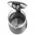 Чайник електричний скляний Adler AD 1305 Grey-Silver 2.2 кВт дисковий з контролем температури та LED дисплеєм 1,7 л