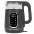 Чайник електричний скляний Adler AD 1305 Grey-Silver 2.2 кВт дисковий з контролем температури та LED дисплеєм 1,7 л