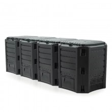 Компостер садовый для дачи и загородного дома Prosperplast Compogreen IKSM1600C-S411 пластиковый на 1600 л с крышкой для компостирования биологических отходов Компостер садовый для дачи и загородного дома Prosperplast Compogreen IKSM1600C-S411 пластиковый на 1600 л с крышкой для компостирования биологических отходов