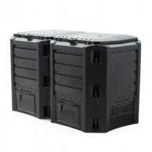 Компостер садовый для дачи и загородного дома Prosperplast Compogreen IKST800C-S411 пластиковый на 800 л с крышкой для компостирования биологических отходов Компостер садовый для дачи и загородного дома Prosperplast Compogreen IKST800C-S411 пластиковый на 800 л с крышкой для компостирования биологических отходов
