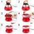 Апарат для приготування цукрової вати Candy Machine ST604 червоний 500 Вт - домашня цукрова вата за 3 хвилини