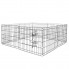 Клетка манеж для собак и других питомцев Springos Puppy run dog cage 160 x 47 см складной металлический переносной вольер для квартиры и улицы