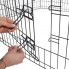Клетка манеж для собак и других питомцев Springos Puppy run dog cage 160 x 47 см складной металлический переносной вольер для квартиры и улицы