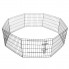 Клетка манеж для собак и других питомцев Springos Puppy run dog cage 160 x 47 см складной металлический переносной вольер для квартиры и улицы