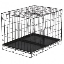 Клетка загон для собак и кошек Springos PA1021 70 x 60 x 42 см складной металлический переносной вольер для квартиры и улицы