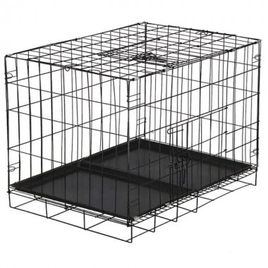 Клетка загон для собак и кошек Springos PA1021 70 x 60 x 42 см складной металлический переносной вольер для квартиры и улицы