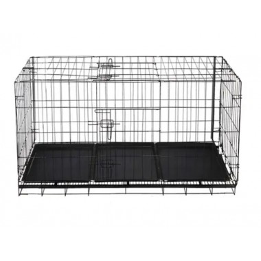 Клітка загін для собак і кішок Springos PA1017 130 x 70 x 60 см XL складний металевий переносний вольєр для квартири та вулиці