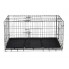 Клітка загін для собак і кішок Springos PA1017 130 x 70 x 60 см XL складний металевий переносний вольєр для квартири та вулиці