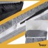 Лежанка домик для кошки Purlov 25706 мягкая плюшевая кровать с подушкой и съемной крышей на молнии Серый