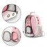 Рюкзак переноска для собак и кошек ME04-02 Pink с прозрачным смотровым окном и вентиляцией нагрузка до 5 кг