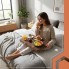 Большая кухонная разделочная доска из акации Ruhhy 26924 43×33×3 см торцевая с желобом для сока