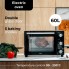 Духовка электрическая настольная Adler AD 6028 60 л домашняя печь для кухни на 2 кВт с конвекцией грилем и подсветкой
