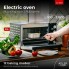 Духовка электрическая настольная Adler AD 6031 30 л домашняя печь для кухни на 1,8 кВт с конвекцией и подсветкой + вертел
