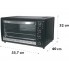 Духовка электрическая настольная Royalty Line TOV-20001 48 л домашняя печь для кухни на 2 кВт с конвекцией грилем и подсветкой для выпечки пиццы и мяса