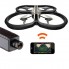 Квадрокоптер с HD камерой Parrot AR Drone 2.0 Elite Edition дрон с автопилотом управление со смартфона по WiFi система передачи видео в реальном времени и запись