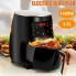 Мультипечь электрическая Cheffinger CF-AFRY 4.5 л 1400 Вт аэрофритюрница для дома для приготовления без жира 8 программ с таймером 5-200 °С Black