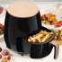 Мультипечь электрическая Cheffinger CF-AFRY 4.5 л 1400 Вт аэрофритюрница для дома для приготовления без жира 8 программ с таймером 5-200 °С Black