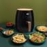 Мультипечь электрическая Cheffinger CF-AFRY 4.5 л 1400 Вт аэрофритюрница для дома для приготовления без жира 8 программ с таймером 5-200 °С Black