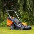 Газонокосилка электрическая Yard Force LM G37A травокосилка аккумуляторная 40 В 2.5 Ач на 7 уровней высоты среза с шириной 37 см мешок на 40 л