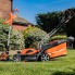 Газонокосилка электрическая аккумуляторная Yard Force LM G32 + триммер для травы LT G30 аккумулятор 40 В 2.5 Ач на 5 уровней высоты среза с шириной 32 см мешок на 30 л