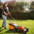Газонокосилка электрическая аккумуляторная Yard Force LM G32 + триммер для травы LT G30 аккумулятор 40 В 2.5 Ач на 5 уровней высоты среза с шириной 32 см мешок на 30 л